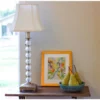 Cloth & Wire 12-in X 14-in White Silk Bell Lamp Shade