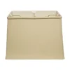 Cloth & Wire 10.25-in X 9-in Tan Linen Rectangle Lamp Shade