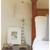 Cloth & Wire 10-in X 14-in Oatmeal Linen Empire Lamp Shade