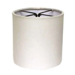 Cloth & Wire 6-in X 6-in Snow Linen Drum Lamp Shade - Set Of 6