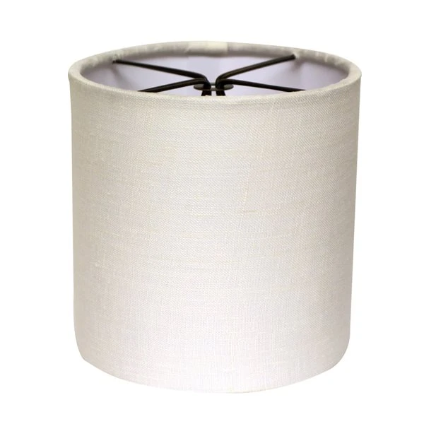 Cloth & Wire 6-in X 6-in Snow Linen Drum Lamp Shade - Set Of 6 1 Cloth & Wire 6-in X 6-in Snow Linen Drum Lamp Shade - Set Of 6