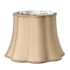 Cloth & Wire 8-in X 12-in Vintage Gold Silk Drum Lamp Shade