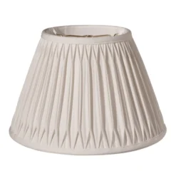 Cloth & Wire 7.5-in X 12-in Silk Bell Lamp Shade In Cream