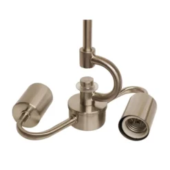 Cloth & Wire Brushed Nickel Indoor 2-Light Downrod Pendant Stem Light Kit -Globe Lite Shop 330983875 AlternateImage1 l