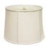 Cloth & Wire 11.5-in X 19-in White Linen Drum Lamp Shade