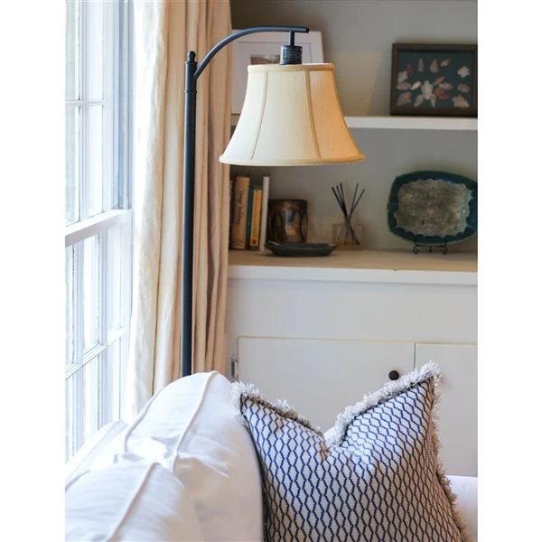 Cloth & Wire 8-in X 12-in Tan Fabric Drum Lamp Shade 1 Cloth & Wire 8-in X 12-in Tan Fabric Drum Lamp Shade