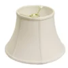 Cloth & Wire 8-in X 12-in Snow Fabric Drum Lamp Shade