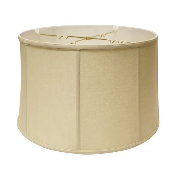 Cloth & Wire 10.25-in X 17-in Tan Linen Drum Lamp Shade 1 Cloth & Wire 10.25-in X 17-in Tan Linen Drum Lamp Shade