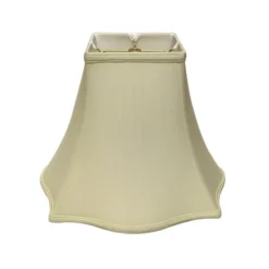 Cloth & Wire 11-in X 14-in Egg Silk Square Lamp Shade