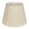 Cloth & Wire 13-in X 20-in Egg Silk Empire Lamp Shade