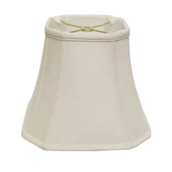 Cloth & Wire 13-in X 16-in White Silk Bell Lamp Shade