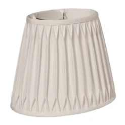 Cloth & Wire 12-in X 13-in Cream Silk Drum Lamp Shade