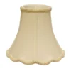 Cloth & Wire 12-in X 16-in Silk Bell Lamp Shade - Egg Colour