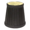 Cloth & Wire 4-in X 5-in Black/gold Silk Empire Lamp Shade - Set Of 6
