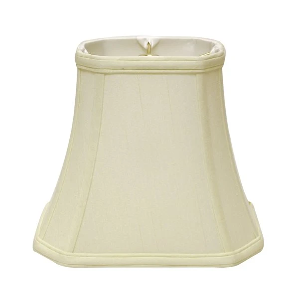 Cloth & Wire 9.5-in X 12-in Egg Silk Bell Lamp Shade 2 Cloth & Wire 9.5-in X 12-in Egg Silk Bell Lamp Shade - Image 2