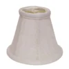 Cloth & Wire 4-in X 5-in White Linen Empire Lamp Shade - Set Of 6