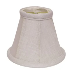 Cloth & Wire 4-in X 5-in White Linen Empire Lamp Shade - Set Of 6