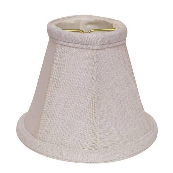 Cloth & Wire 4-in X 5-in White Linen Empire Lamp Shade - Set Of 6 1 Cloth & Wire 4-in X 5-in White Linen Empire Lamp Shade - Set Of 6
