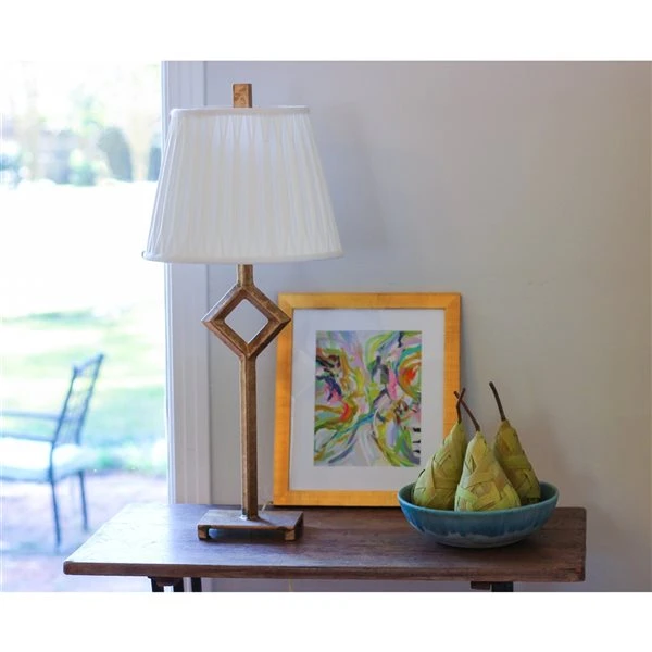 Cloth & Wire 9-in X 9-in Cream Silk Drum Lamp Shade 2 Cloth & Wire 9-in X 9-in Cream Silk Drum Lamp Shade - Image 2