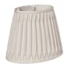 Cloth & Wire 9-in X 9-in Cream Silk Drum Lamp Shade