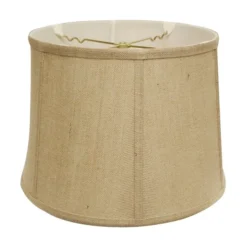 Cloth & Wire 10.25-in X 17-in Jute Burlap Drum Lamp Shade