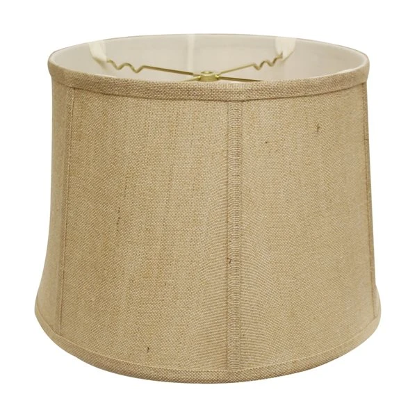 Cloth & Wire 10.25-in X 17-in Jute Burlap Drum Lamp Shade 1 Cloth & Wire 10.25-in X 17-in Jute Burlap Drum Lamp Shade