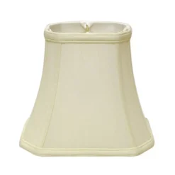 Cloth & Wire 12.5-in X 18-in Egg Silk Bell Lamp Shade