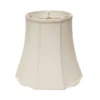 Cloth & Wire 14-in X 16-in White Silk Drum Lamp Shade