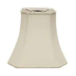 Cloth & Wire 12-in X 14-in Natural Linen Bell Lamp Shade