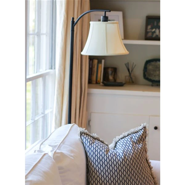 Cloth & Wire 8-in X 12-in Egg Silk Drum Lamp Shade 1 Cloth & Wire 8-in X 12-in Egg Silk Drum Lamp Shade