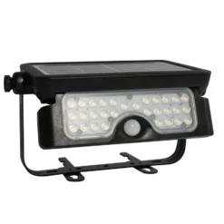 Lightway 500-Lumens/5-Watt Black LED Solar Powered Security Floodlight -Globe Lite Shop 331024701 AlternateImage3 l