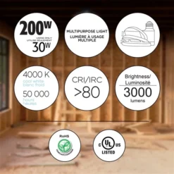 Luminus 200 W Multipurpose LED Low Bay Shop Light -Globe Lite Shop 331024893 AlternateImage3 l