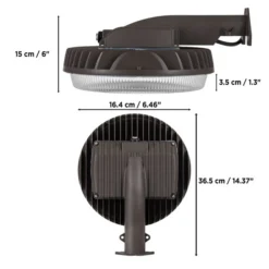 Luminus 10,000 lm 100 W Black LED Dusk-to-Dawn Yard Light