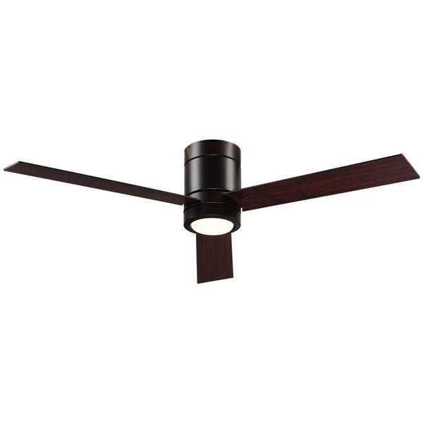 HomCom 52-in Brown LED Flush Mount 3-Blade Ceiling Fan With Handheld Remote Control Included 5 HomCom 52-in Brown LED Flush Mount 3-Blade Ceiling Fan With Handheld Remote Control Included - Image 5