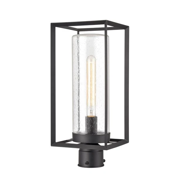Millennium Lighting Wheatland 18-in Powder Coat Black Transitional Post Light 1 Millennium Lighting Wheatland 18-in Powder Coat Black Transitional Post Light