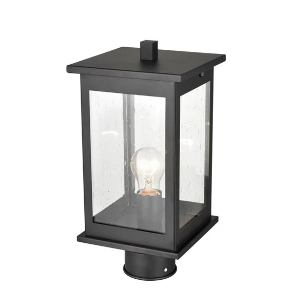 Millennium Lighting Bowton 14.75-in Powder Coat Black Transitional Post Lantern 3 Millennium Lighting Bowton 14.75-in Powder Coat Black Transitional Post Lantern - Image 3