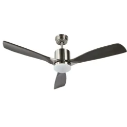 Clihome 52-in Grey-Black LED 3-Blade Solid Wood Ceiling Fan With Remote Control 7 Clihome 52-in Grey-Black LED 3-Blade Solid Wood Ceiling Fan With Remote Control -Globe Lite Shop 331063217 MainImage 001 l