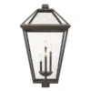 Z-lite Talbot 4-Light 33.75-in Oil Rubbed Bronze Traditional Post Light