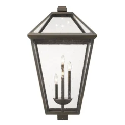 Z-lite Talbot 4-Light 33.75-in Oil Rubbed Bronze Traditional Post Light