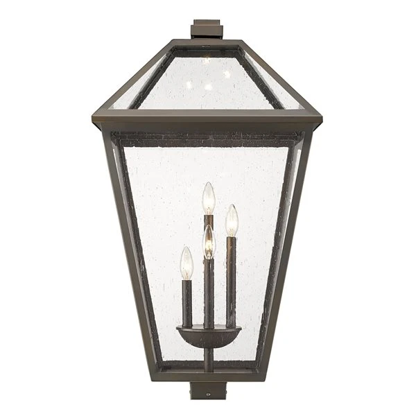 Z-lite Talbot 4-Light 33.75-in Oil Rubbed Bronze Traditional Post Light 1 Z-lite Talbot 4-Light 33.75-in Oil Rubbed Bronze Traditional Post Light