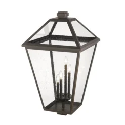 Z-lite Talbot 4-Light 33.75-in Oil Rubbed Bronze Traditional Post Light 9 Z-lite Talbot 4-Light 33.75-in Oil Rubbed Bronze Traditional Post Light -Globe Lite Shop 331069329 AlternateImage2 l