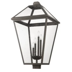 Z-lite Talbot 4-Light 33.75-in Oil Rubbed Bronze Traditional Post Light 7 Z-lite Talbot 4-Light 33.75-in Oil Rubbed Bronze Traditional Post Light -Globe Lite Shop 331069329 AlternateImage4 l