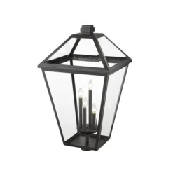 Z-lite Talbot 4-Light 34.25-in Black Traditional Light Post Lantern -Globe Lite Shop 331069370 AlternateImage2 l