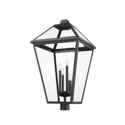 Z-lite Talbot 4-Light 34.25-in Black Traditional Light Post Lantern -Globe Lite Shop 331069370 AlternateImage4 l
