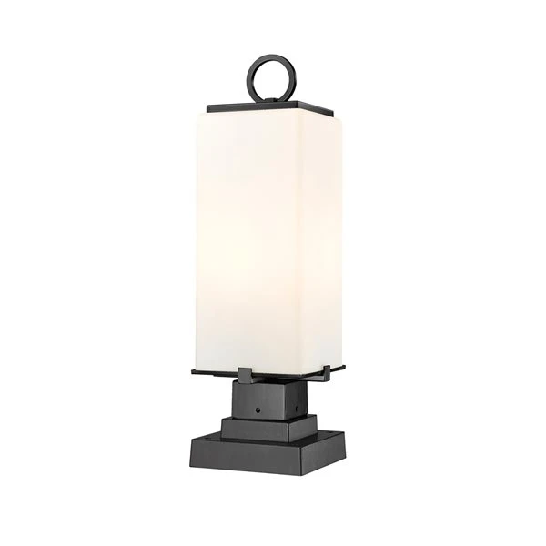 Z-lite Sana 2-Light 22-in Black Modern/contemporary Post Light 4 Z-lite Sana 2-Light 22-in Black Modern/contemporary Post Light - Image 4