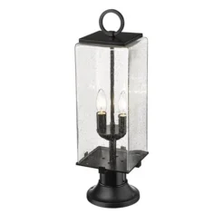 Z-lite Sana 2-Light 26.5-in Black Modern/contemporary Post Light -Globe Lite Shop 331069412 AlternateImage3 l