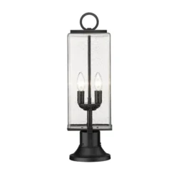 Z-lite Sana 2-Light 26.5-in Black Modern/contemporary Post Light -Globe Lite Shop 331069412 AlternateImage4 l