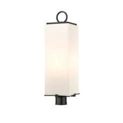 Z-lite Sana 3-Light 26.5-in Black Modern/contemporary Light Post Lantern -Globe Lite Shop 331069422 MainImage 001 l