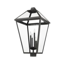Z-lite Talbot 4-Light 33.75-in Black Traditional Light Post Lantern -Globe Lite Shop 331069514 AlternateImage4 l