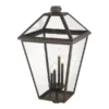 Z-lite Talbot 4-Light 34.25-in Oil Rubbed Bronze Traditional Light Post Lantern
